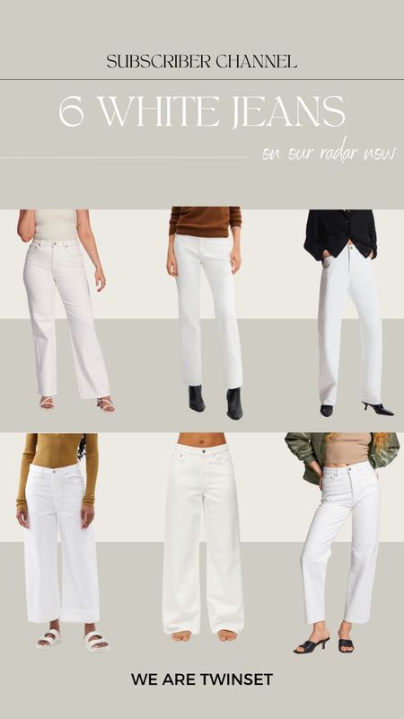White jeans on our radar 🤍

#LTKeurope #LTKSeasonal #LTKstyletip
