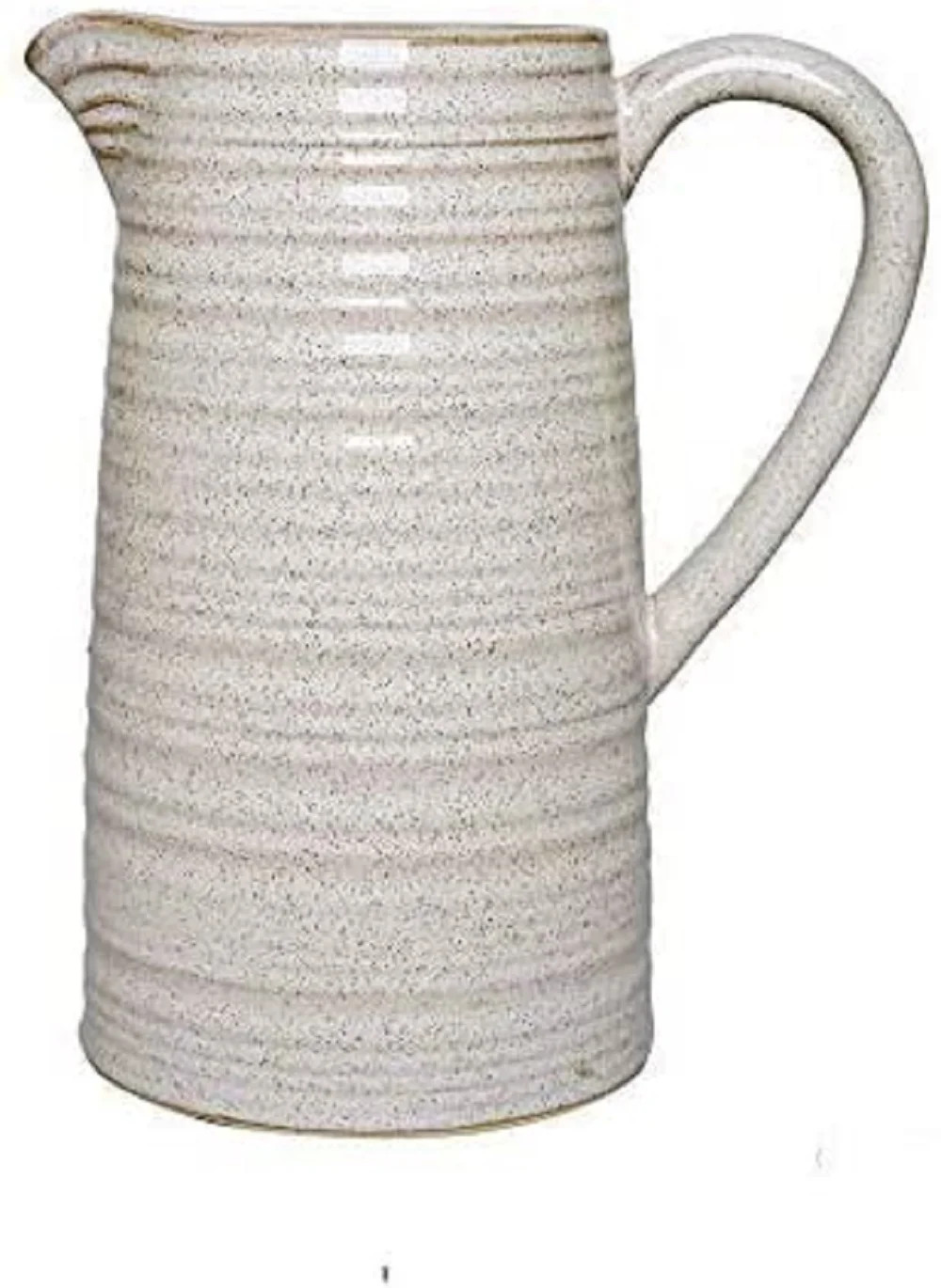 Hosley 8 Inch High Cream Ceramic Pitcher Vase | Walmart (US)