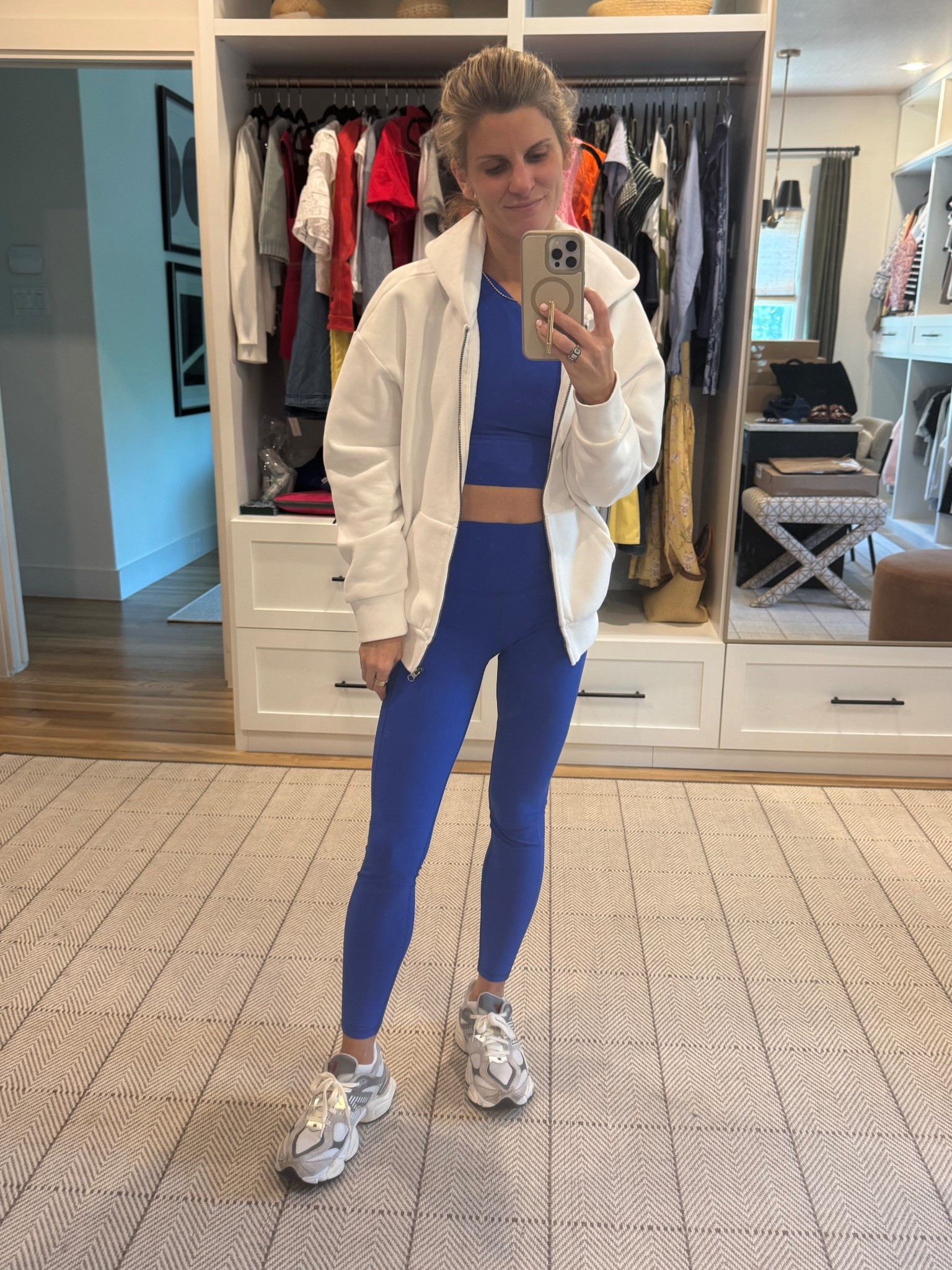 Workout top and bottoms - XS
Zip up - size small 