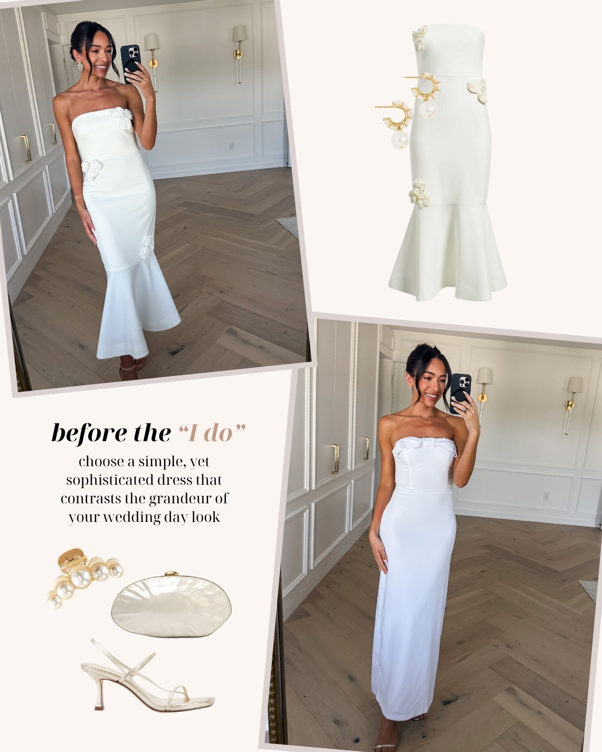 Bridal lookbook 🤍💍 Wearing size 4 maxi dress (could have done a 2) and size XS tall strapless with bow maxi dress 


Engagement party outfit 
Bridal outfit 
Bridal shower 
Bridal luncheon
Civil ceremony 
Rehearsal dinner outfit 
Honeymoon 
Bachelorette 

#LTKWedding #LTKSeasonal #LTKStyleTip