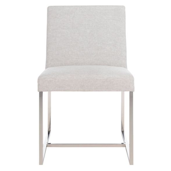 Lombardi Chrome Dining Chair Gray/White - Safavieh | Target