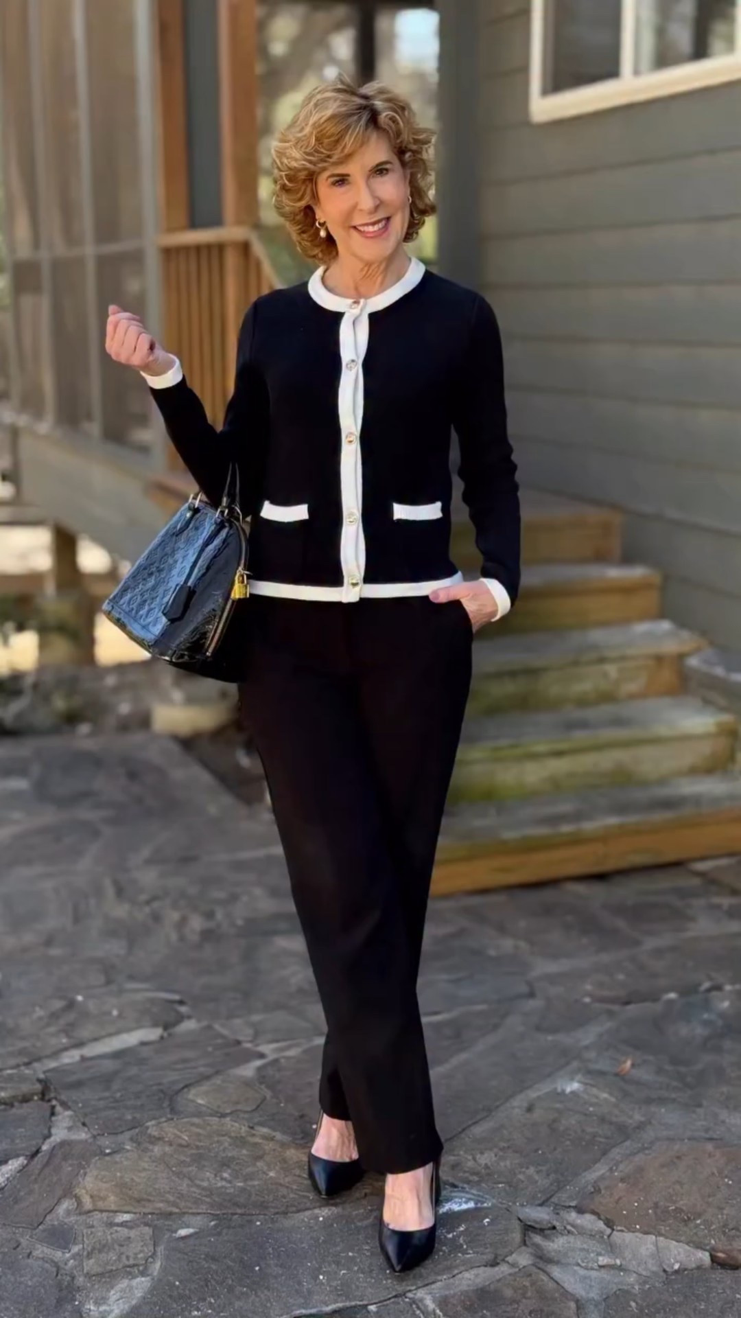 Channeling my inner ladies who lunch. Anybody wanna go with?
😄
There’s something about a ladylike layer that just changes your posture a little. This sweater-meets-jacket is built for that in-between weather we’re in right now. It’s 100% organic cotton, beautifully structured, and gives you that polished silhouette without any heaviness. It’s the kind of piece you can toss over a tee or blouse and instantly feel pulled together.

I paired it with classic black slacks, a pre-loved designer bag, and sleek black pumps, and it feels timeless in the best way. Effortless, but elevated.

It’s from @onequince , and here’s something I really appreciate about the brand: Their focus is on offering high-quality pieces at fair, everyday prices rather than running constant promotions. By working closely with manufacturing partners and keeping their model streamlined, they’re able to keep pricing approachable. They’re also very clear on their product pages about how their prices compare to similar styles elsewhere, which makes it easy to see the value.

The price point on this piece is honestly amazing for the quality. And it comes in multiple color combinations, so you can choose the one that fits your style best.

Classic. Feminine. Wear-on-repeat. 💗



#LTKootd #LTKOver40