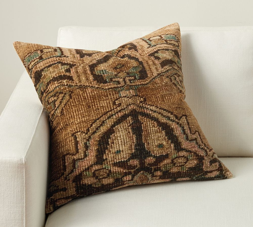 Madan Velvet Throw Pillow | Pottery Barn (US)