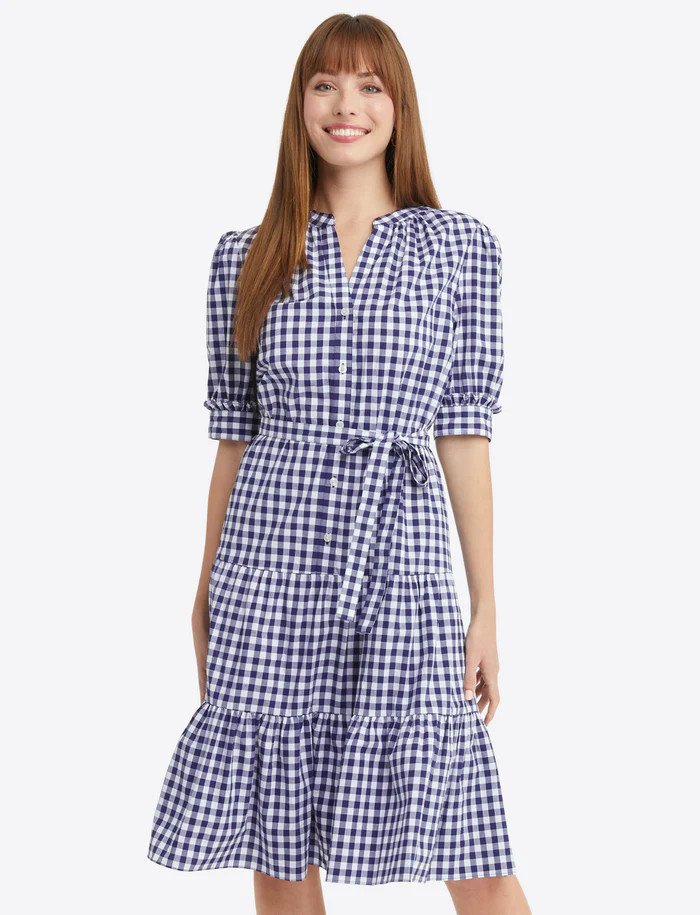 Loretta Shirt Dress in Gingham | Draper James (US)