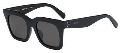 Celine 41411/F/S 807 Black 41411FS Square Sunglasses Lens Category 3 Size 50mm | Amazon (US)
