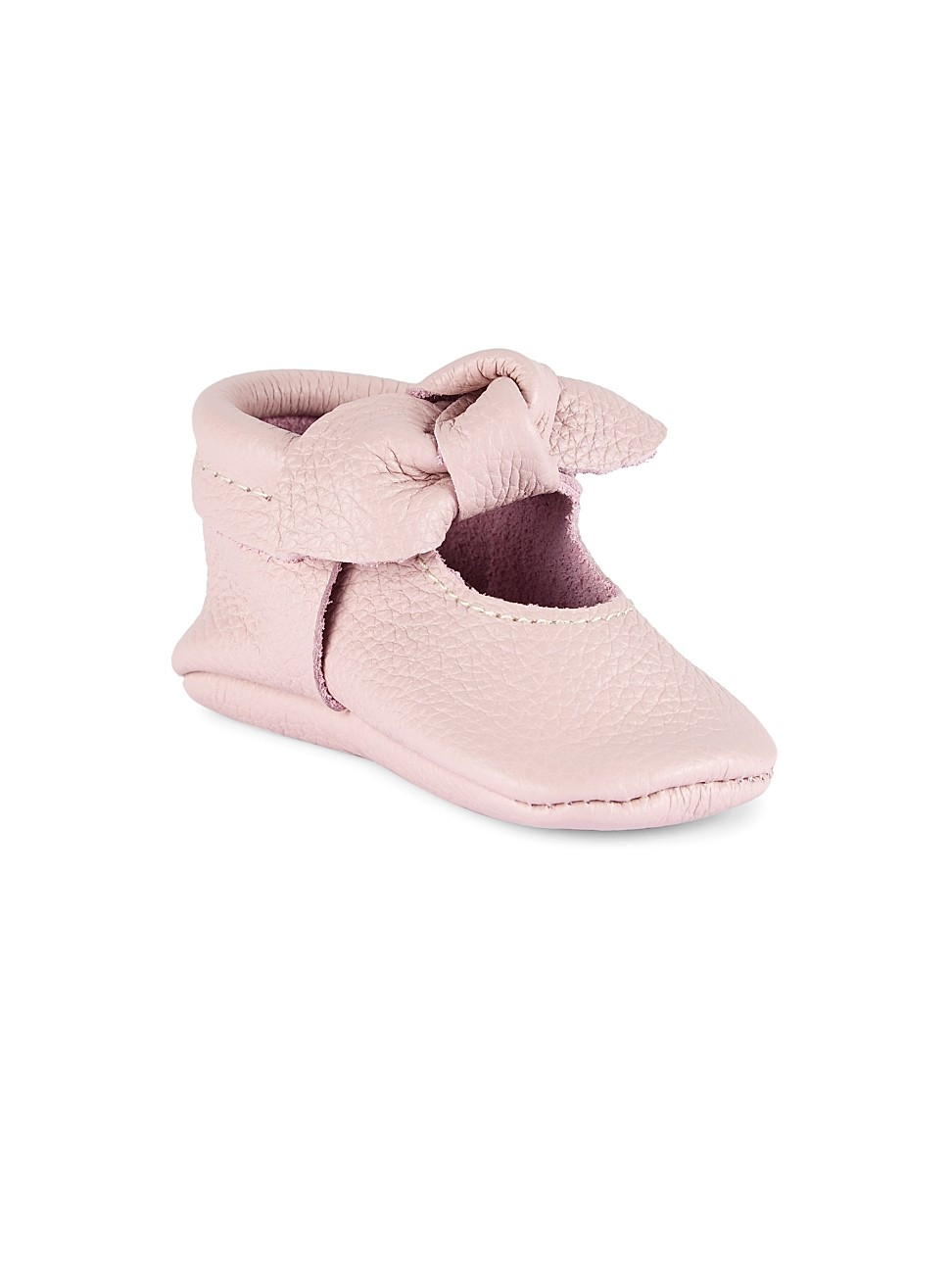 Baby Girl's Knotted Bow Mini Rubber Sole Moccasins | Saks Fifth Avenue
