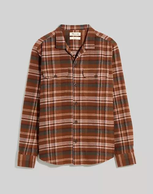 Brushed Flannel Easy Shirt-Jacket | Madewell