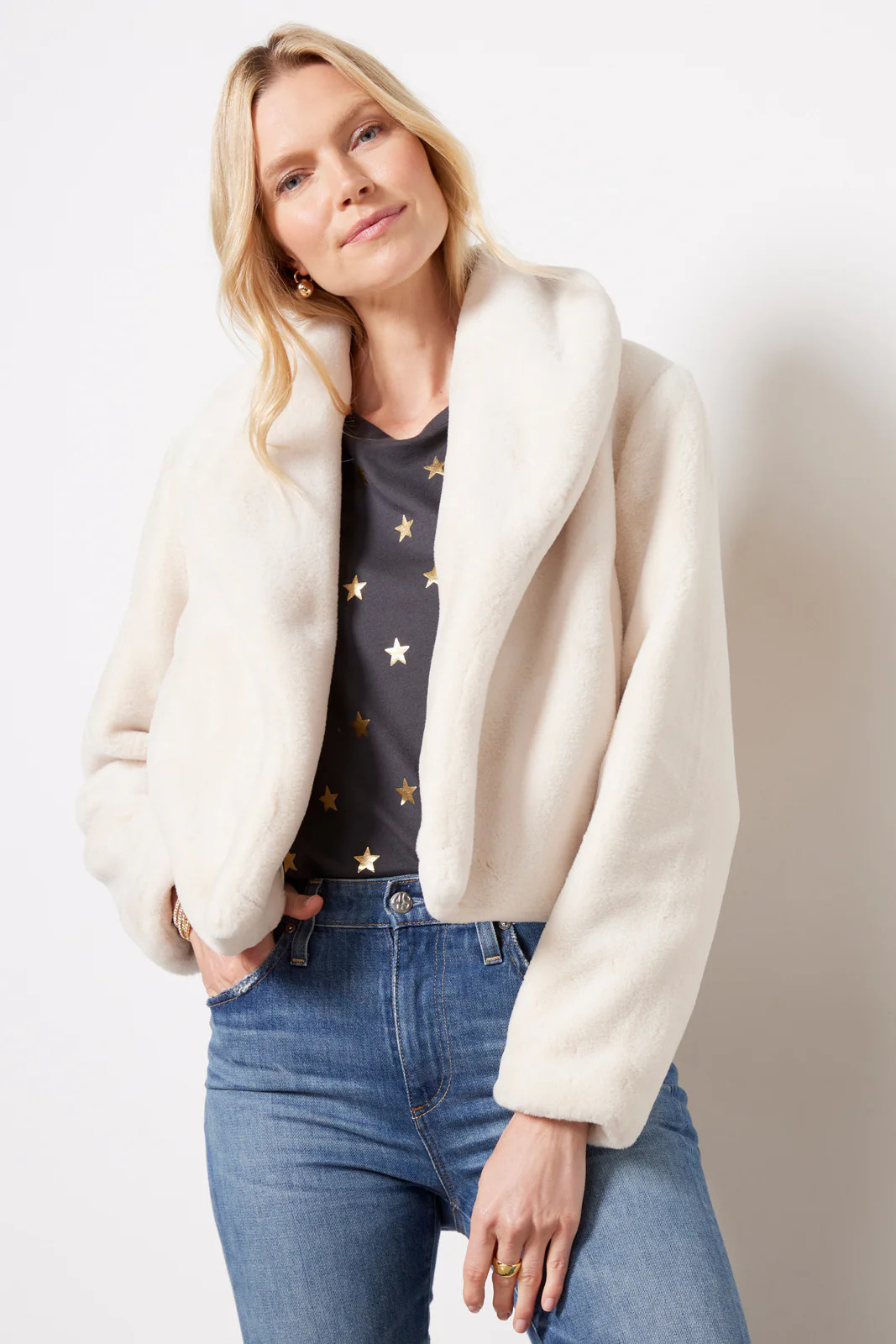 Be My Guest Faux Fur Jacket | Evereve