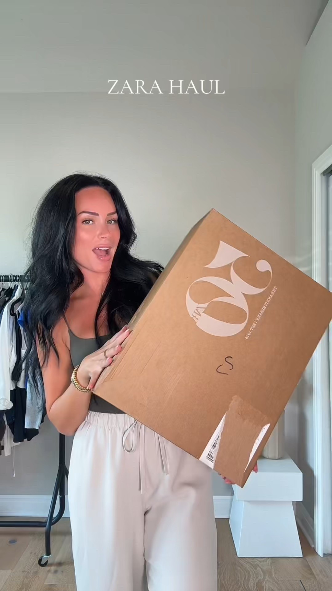 Zara Haul 🛒 I will post a try on of everything soon! I will have my order + my outfit linked on my LTK in the Zara section! 

My sizing 5’7, 145lbs, 32dd
I’m wearing a size small tank, size medium pants 

#LTKStyleTip #LTKShoeCrush #LTKItBag