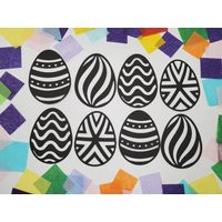Easter Egg Suncatcher Kit Kid's Spring Craft, Set Of 8 | Etsy (US)