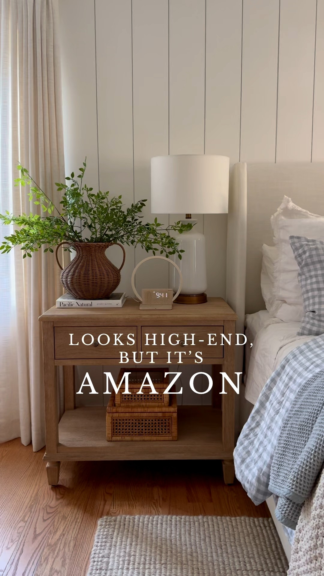 Nightstand styling, Pottery barn bedroom furniture, lamp, spring stems, vase, home decor. Amazon bedroom

#LTKHome #LTKFindsUnder50