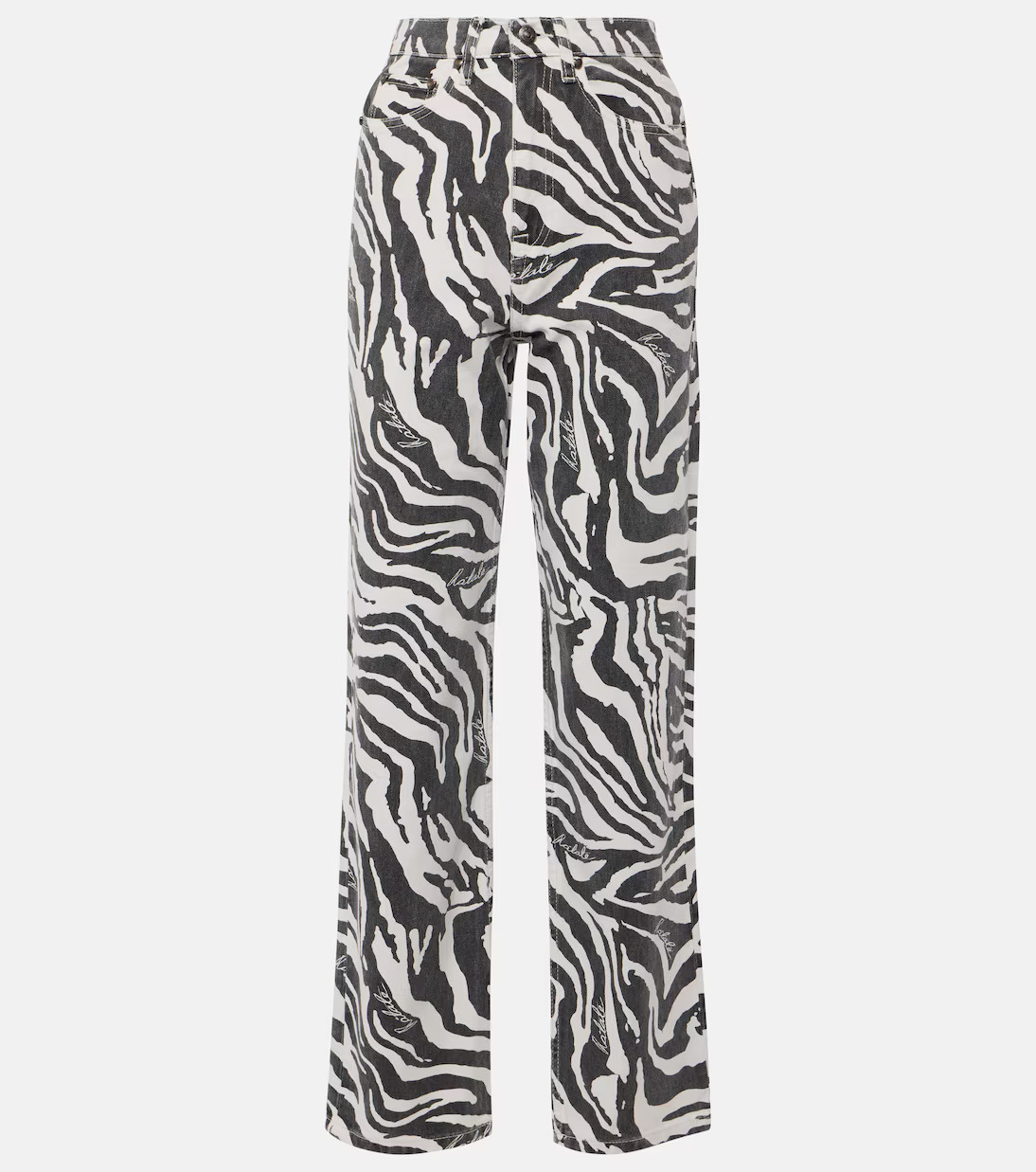 Betty zebra-print straight jeans | Mytheresa (US/CA)