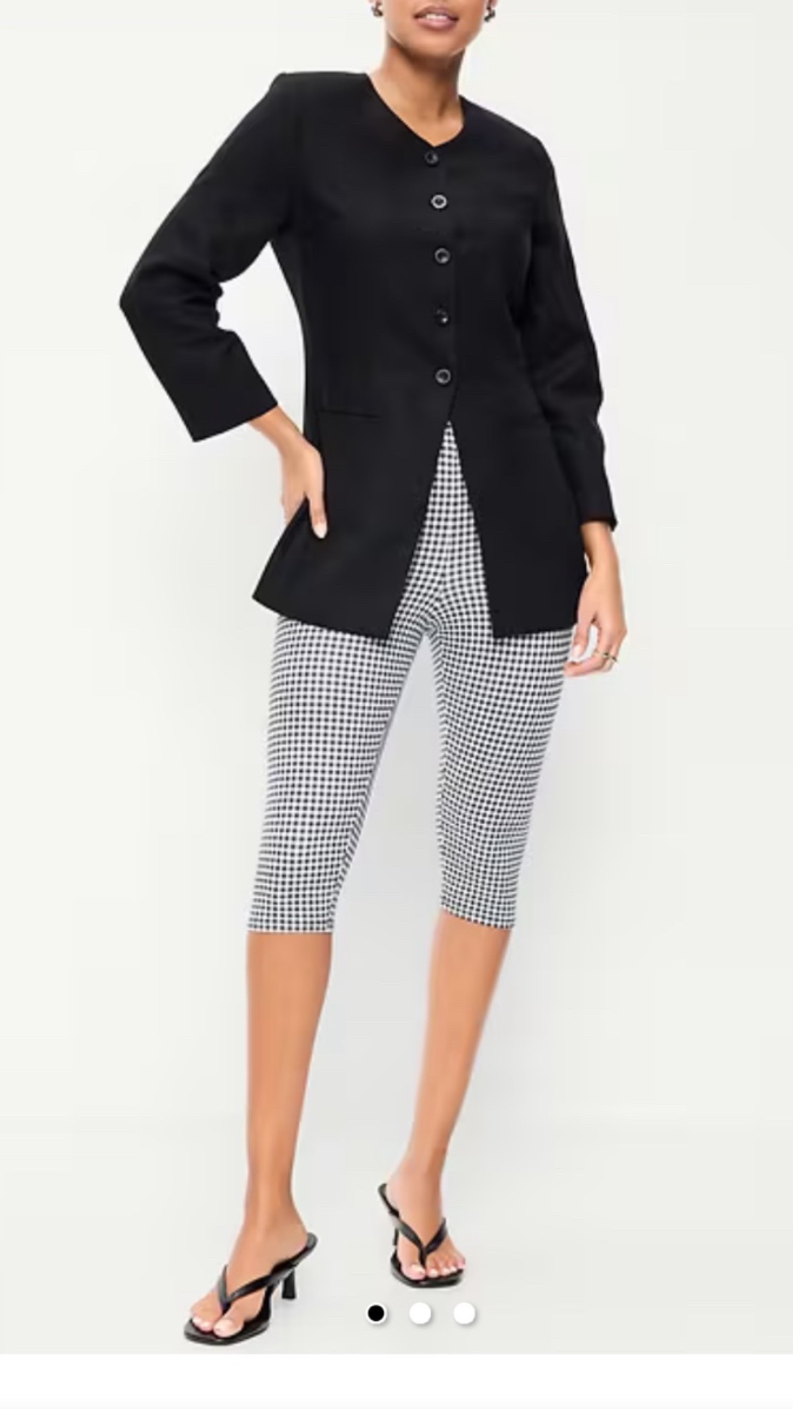 These capris are so cute with kitten heels and a black halter

#LTKgrwm #LTKootd #LTKOver40