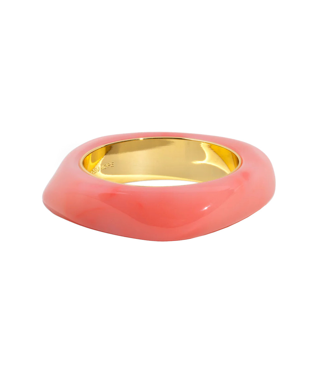 Paloma Bangle Bracelet in Pink | Over The Moon