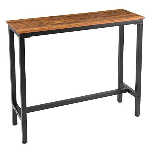 Mr IRONSTONE Bar Table, 47” Rectangular Kitchen Pub Dining Coffee Table High Writing Computer Table, | Amazon (US)
