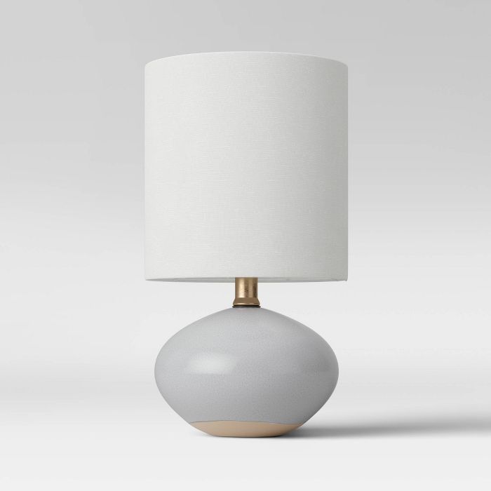 CA Ceramic Glaze Accent Lamp Light Gray (Includes Energy Efficient Light Bulb) - Project 62™ | Target