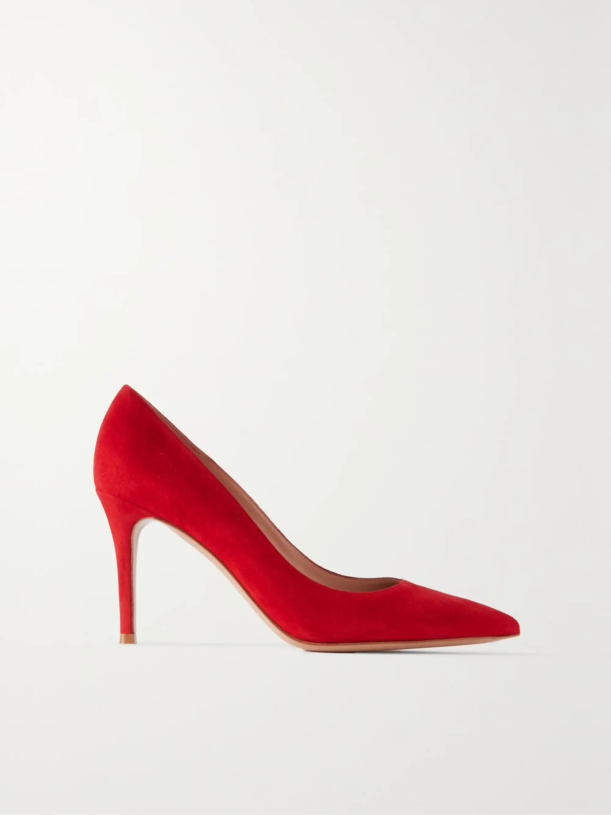 Gianvito 85 suede pumps | NET-A-PORTER (US)