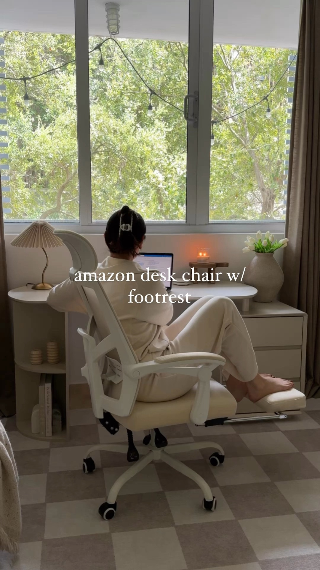 38% off the office chair with foot rest! I’ve had it for awhile now and still love it. It’s comfy to sit on for long periods of time and the footrest feature is so convenient. You can recline too but I personally rarely use that feature. A lot of the Amazon decor I styled it with is on sale too! 

#LTKHome #LTKSaleAlert #LTKVideo