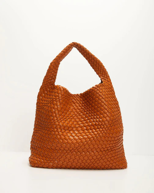 Cadiz Woven Shoulder Bag - Tan | VICI