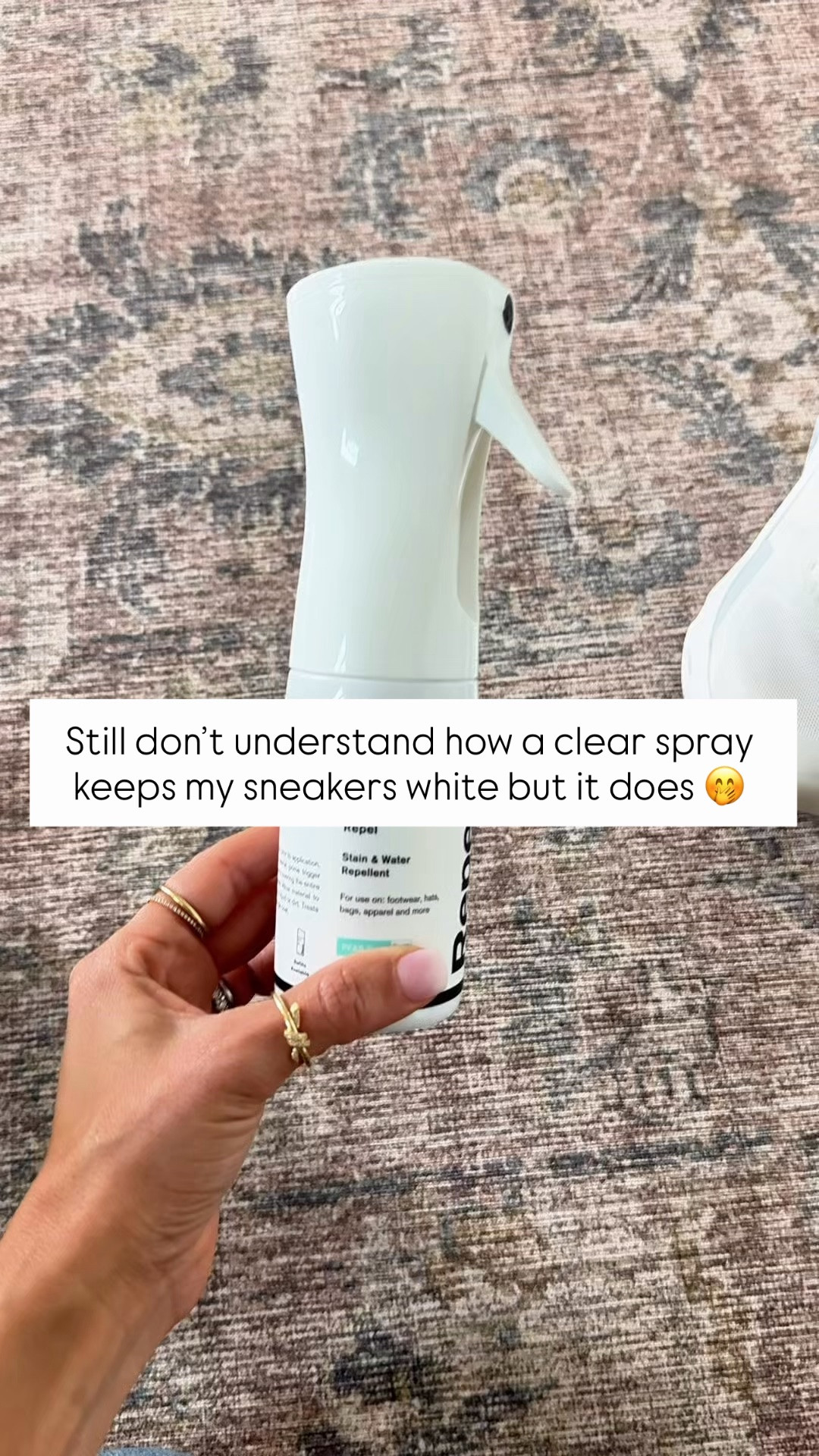 Weird but worth it! Here are 9 random things you need! I love my sneaker spray! It repels dirt and water and will help keep your sneakers clean. It also prevents stains from seeping in deep and stains come out easier in the wash or by spot-treating the area. I spray my new sneakers with this really well and let them fully dry! If you have a pair of dirty shoes - spray them with oxiclean and let them sit overnight. Wash them, and then go in with this spray to seal them!

* Repel is safe to use on most absorbent materials including leather, suede, nubuck, canvas, cotton, nylon, knit, woven, mesh and more (Not recommended for unsealed leather or vegetable tanned leather).

#LTKTravel #LTKActive #LTKdayinmylife