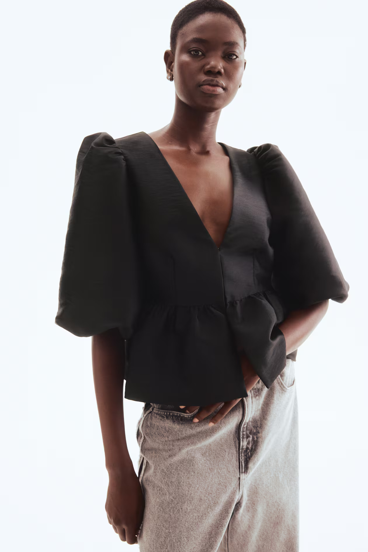 Peplum blouse | H&M (UK, MY, IN, SG, PH, TW, HK)