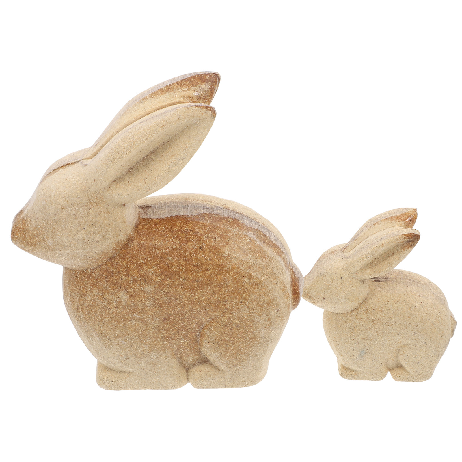 Unfinished Wood Bunny Rabbit Figurines For Diy Painting Rustic Animal Crafts For Home Office Deco... | Walmart (US)