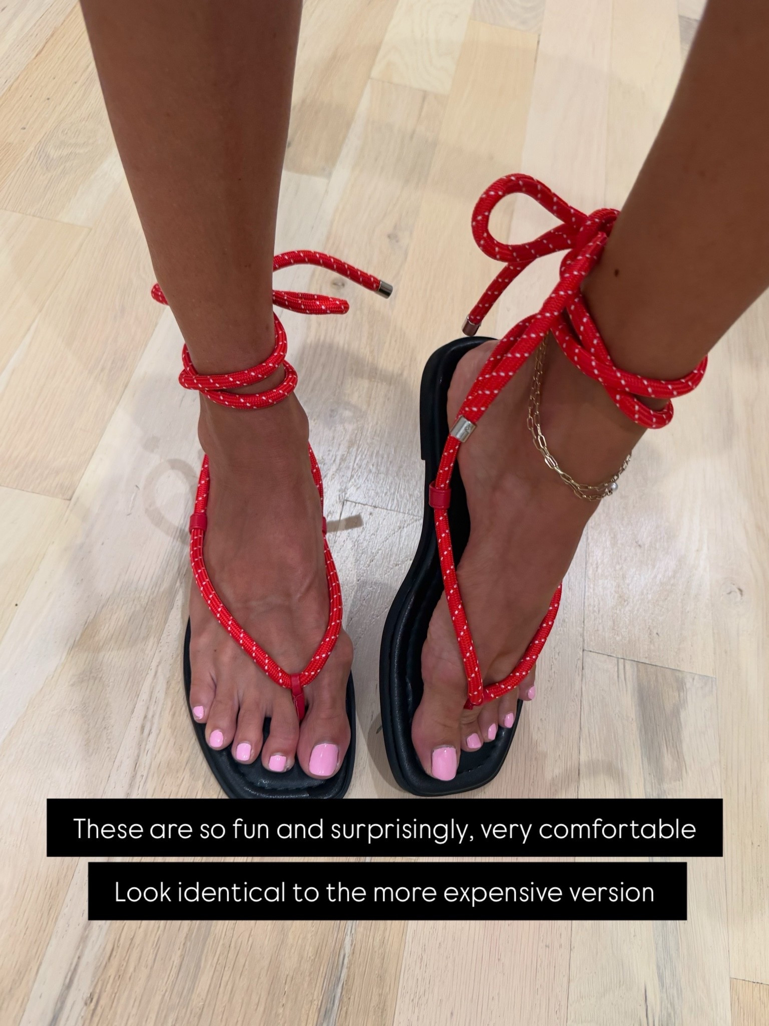 The cutest lace up sandals that are a look for less I’m size 6.5

#LTKPetite #LTKSeasonal