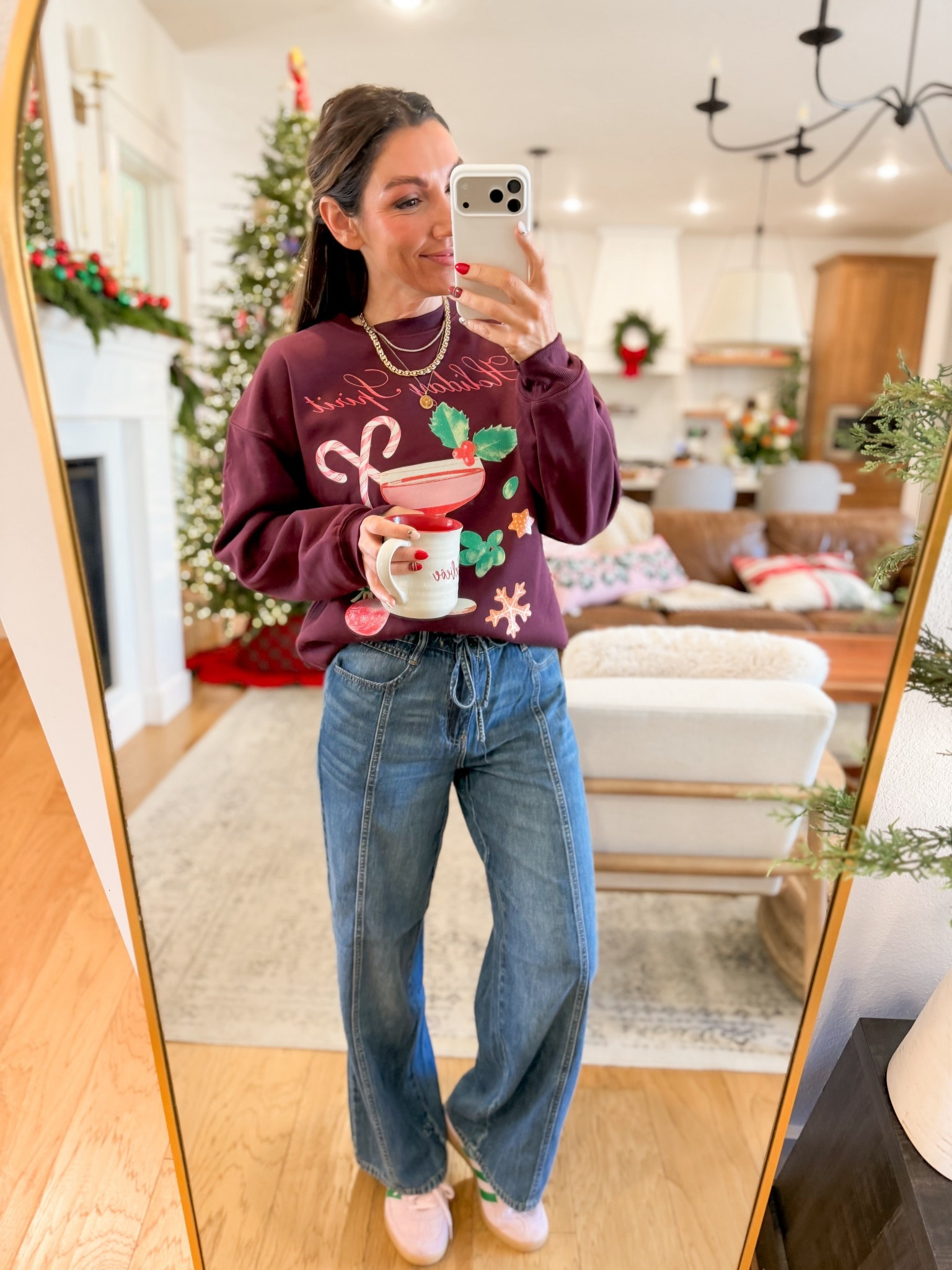 This sweatshirt from Walmart is still fully stocked if you need a last minute outfit idea! 

#LTKmomlife #LTKHoliday #LTKFindsUnder50