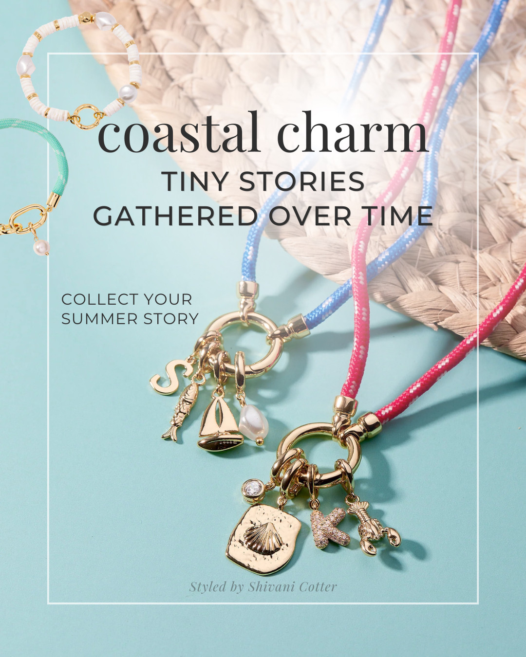The intentional accessory that makes gift giving a bit more personal.
Charm bracelets and necklaces aren't just basic jewelry, they become tiny stories gathered over time. 
Each charm becomes a little marker of who you are, where you have been, and what you want to hold onto. 

Whether a tiny initial, a meaningful symbol, a place you love, or a milestone worth remembering, these special pieces are trending up and for good reason! 

 