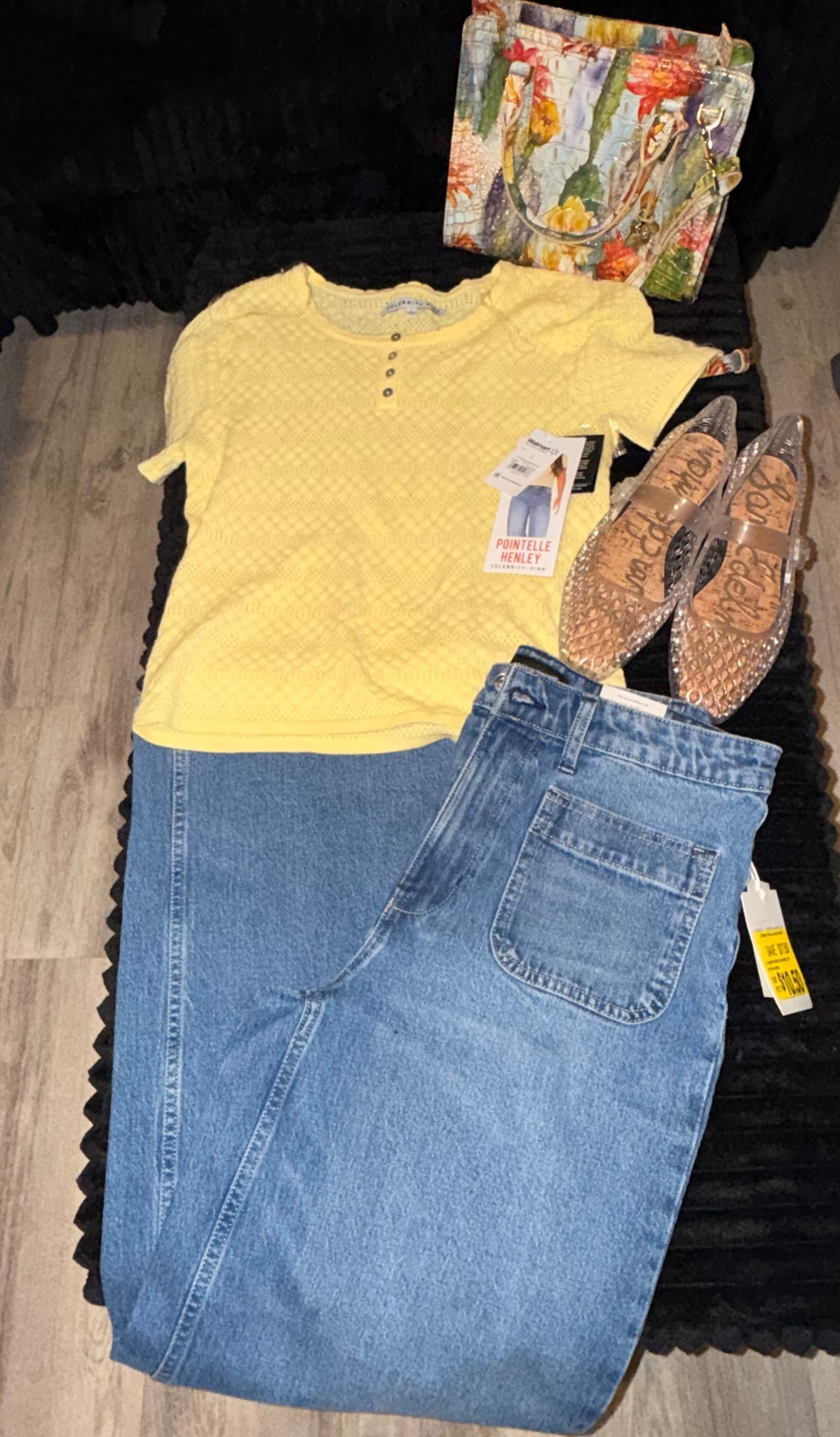 Chill Easter means comfy but cute! I found these first assembly jeans on clearance for $10 and the Celebrity Pink Henley top for $5! And a pair of clear jelly sandals go with everything! 

#LTKOver40 #LTKootd #LTKMidsize