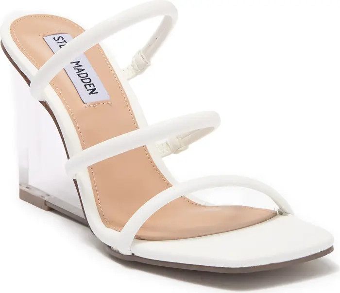 STEVE MADDEN Lunette Strappy Clear Wedge Sandal | Nordstromrack | Nordstrom Rack