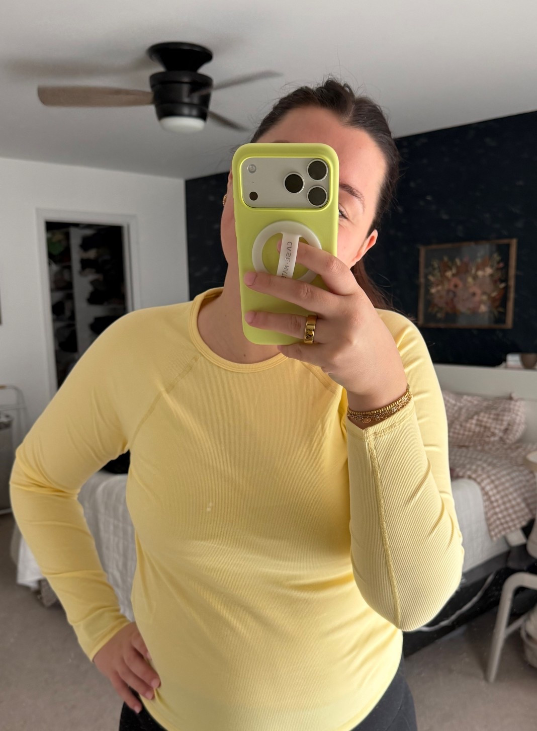 This yellow is EVERYTHING!!!!!
Top: medium and fits tts

#LTKfitnessgoals #LTKTall #LTKmomlife