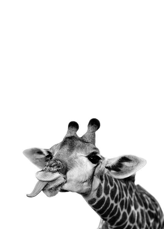 Goofy Giraffe Print | Desenio