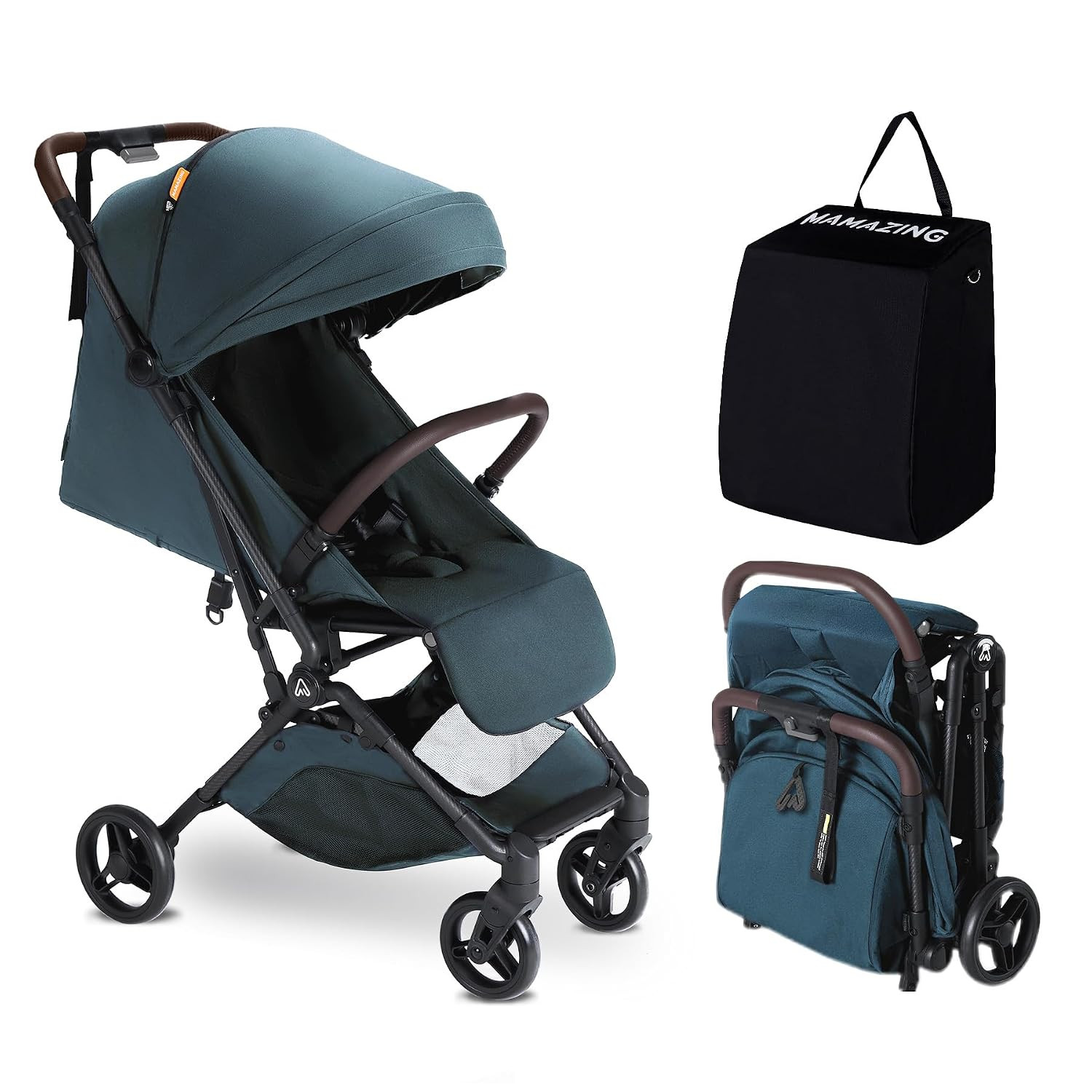 Lightweight Baby Travel Stroller with Carbor Fiber Frame, Compact & Airplane-Friendly, One-Handed... | Amazon (US)