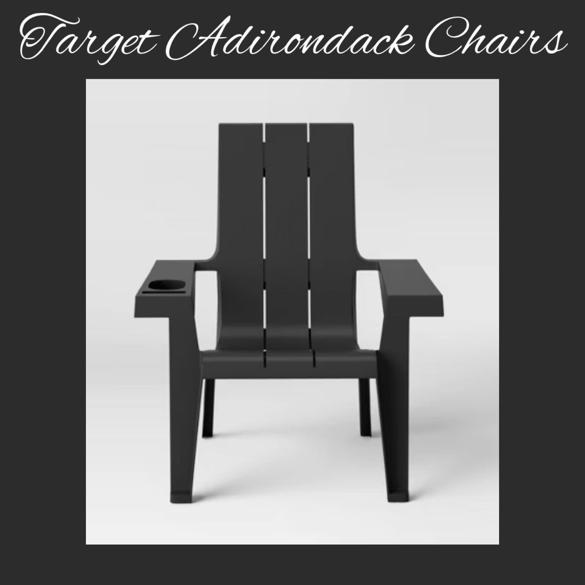 INCREDIBLE deal alert!!! 📣📣📣 Target has the BEST new plastic Adirondack Chairs available this year, and they’re on sale for only $15 each today, which is unbelievable for this type of chair. Plus, they have a built in cup holder and slot to hold a phone, which is genius!! Four colors available - we own and love!! 🙌🏻

#LTKSaleAlert #LTKHome #LTKSeasonal