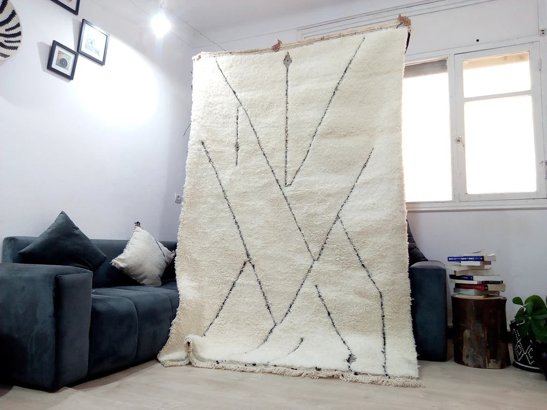 Beni Ourain Rug , Full Wool Rug ,moroccan Rug ,berber Carpet , Handmade Rug , Handwoven Morocco C... | Etsy (US)