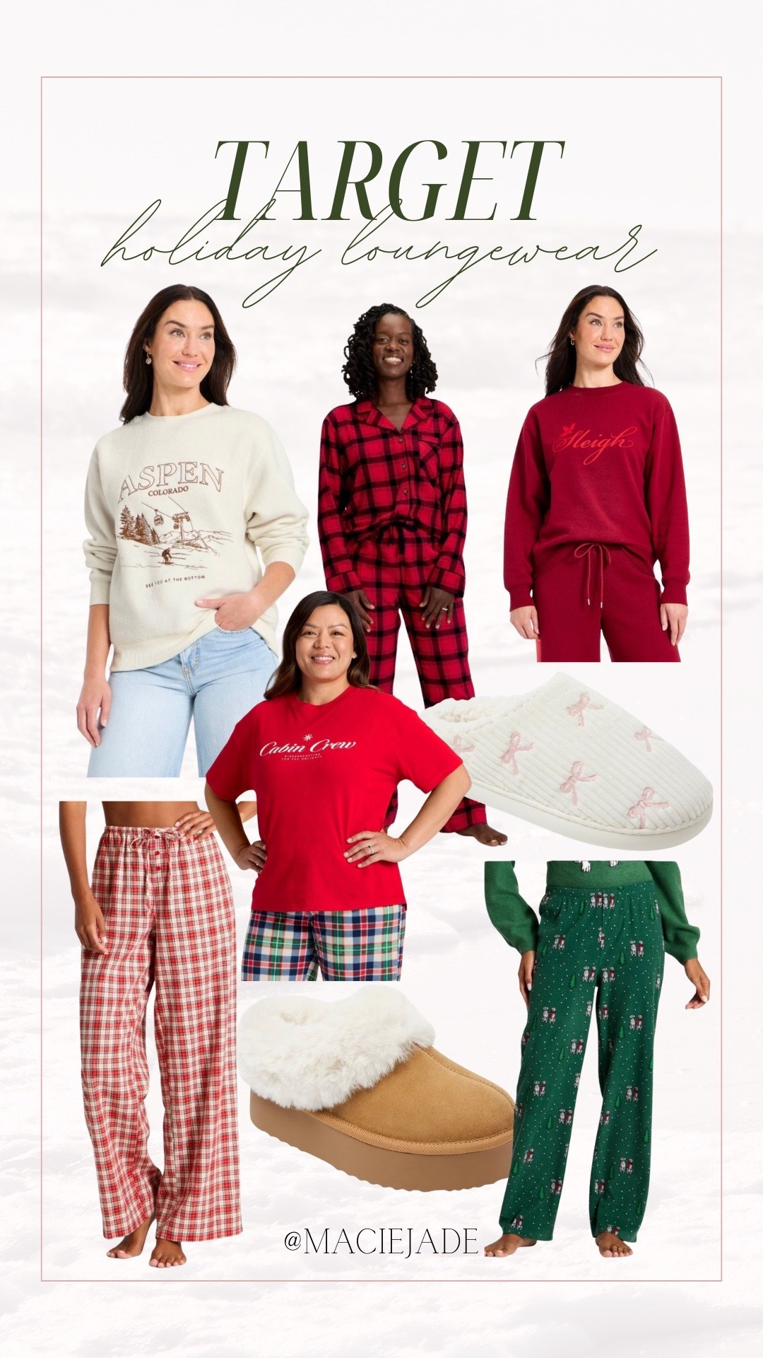 Target holiday loungewear! holiday loungewear, target loungewear, women’s pjs, women’s slippers, holiday loungewear for women 

#LTKFindsUnder50 #LTKSeasonal #LTKHoliday