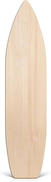 6 ft Wood Surfboard Wall Art Unfinished DIY Hanging Wood Longboard Vintage Wooden Beach Decorativ... | Amazon (US)