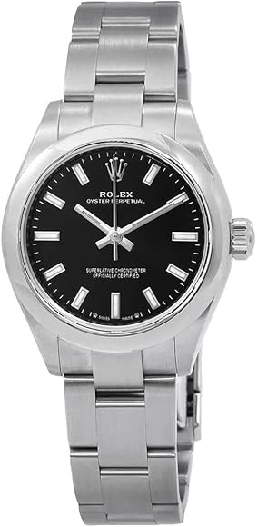 Oyster Perpetual 28 Automatic Chronometer Black Dial Ladies Watch 276200BKSO      
 Stainless Ste... | Amazon (US)