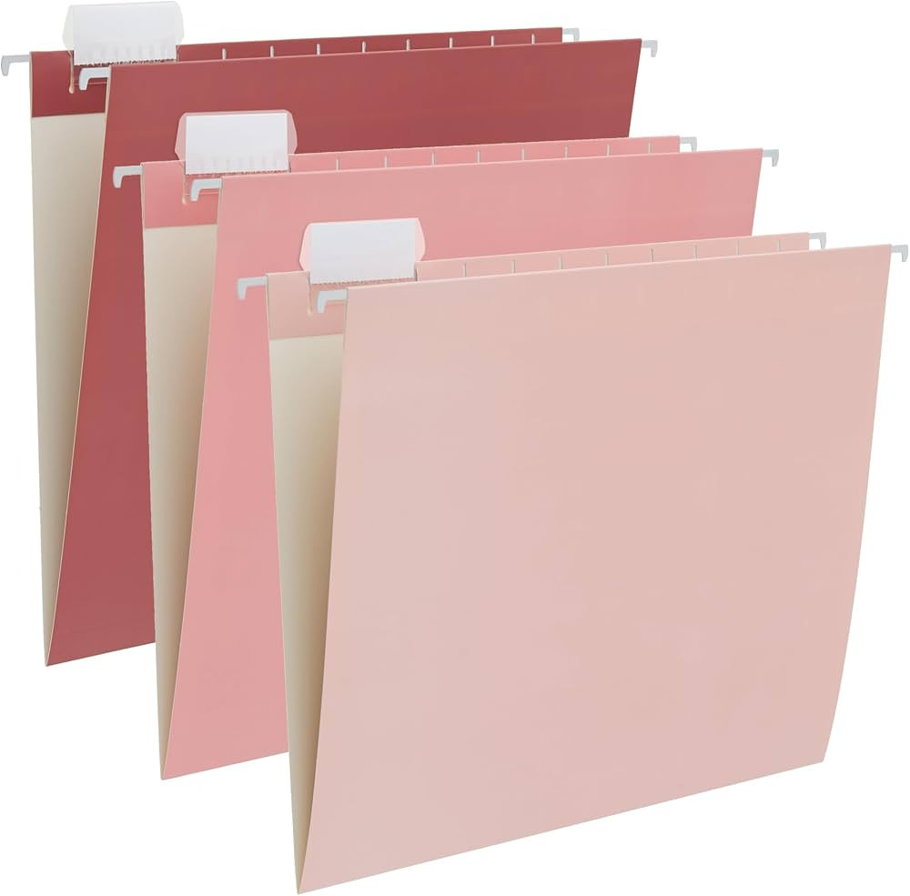 Y YOMA 6 Pack Gradient Hanging File Folders Letter Size Decorative Hanging Folder Pretty File Fol... | Amazon (US)