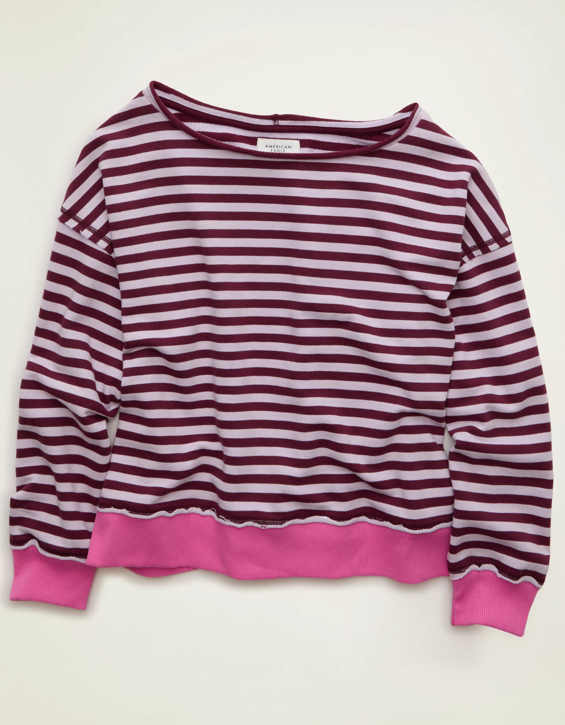 AE On a Roll Off-the-Shoulder Sweatshirt | American Eagle Outfitters (US & CA)