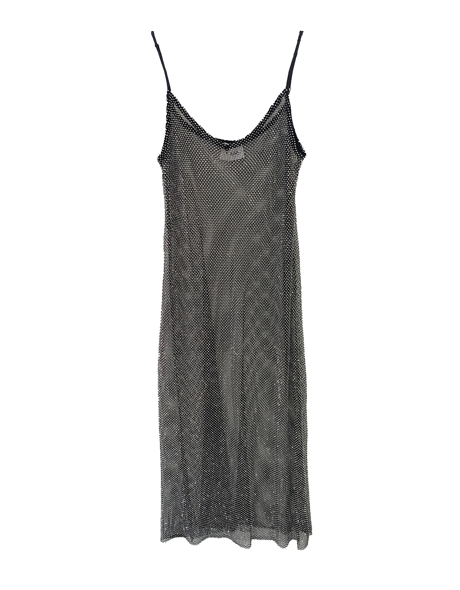 The Crystal Stone Mesh Dress- Hematite | BAACAL Limited, LLC