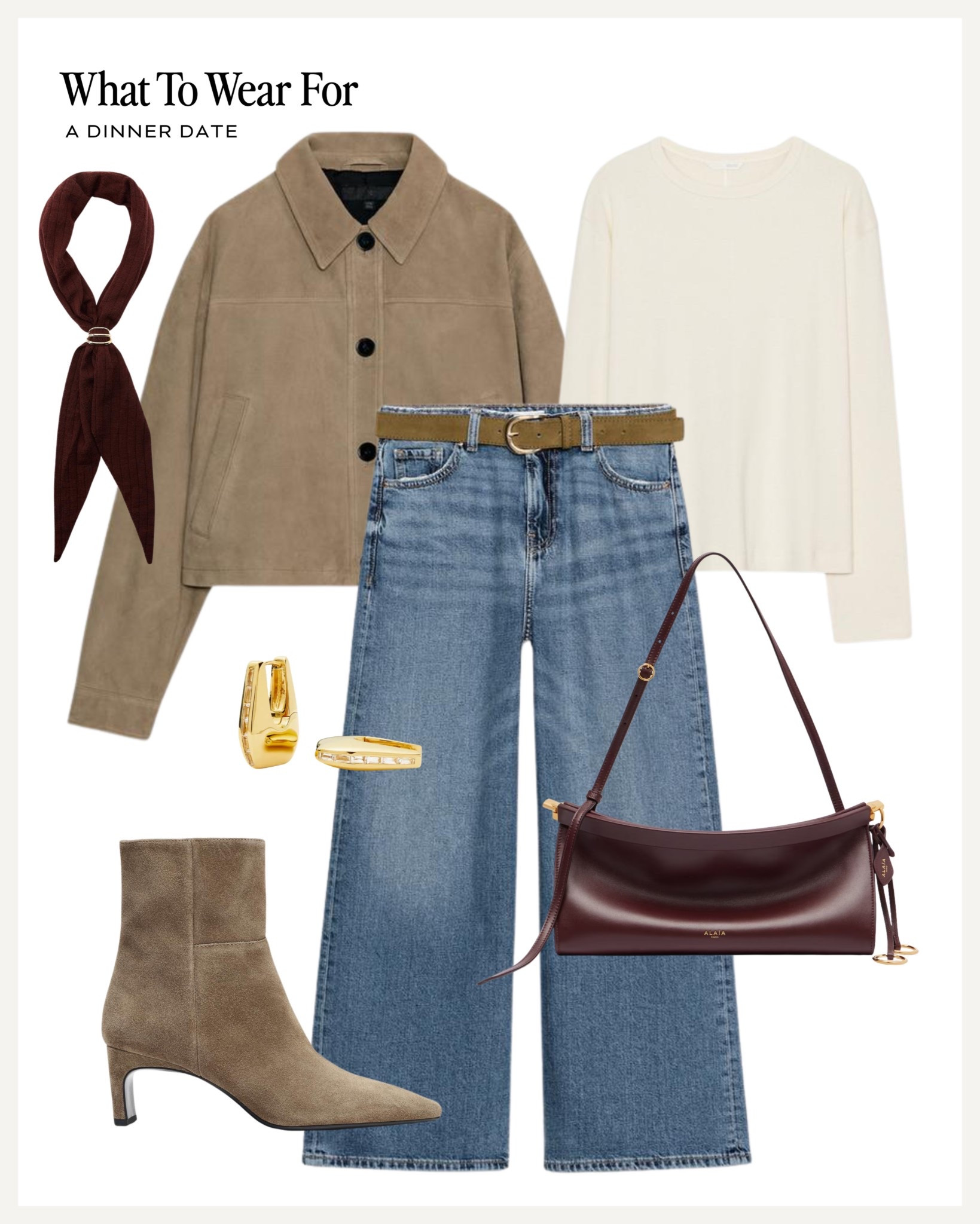 Autumn outfit ideas 🍂 

Wool jacket / wide jeans / suede boots / burgundy bag / neck scarf / Zara new in outfit 

#LTKuk #LTKautumn