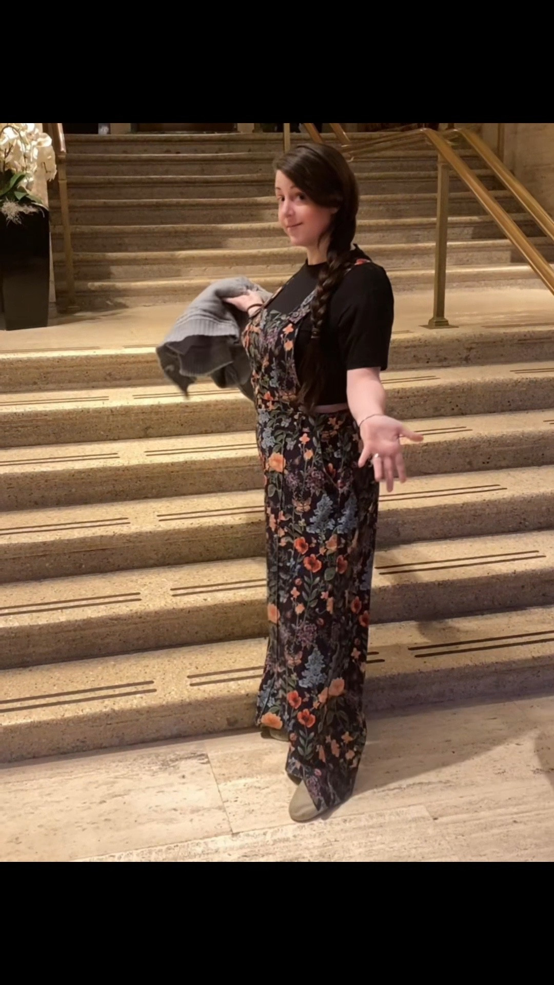 Every time I go out in this floral jumpsuit I get asked by at least 1 person where they can buy it so I’m posting it again here, perfect for your I am 5’6, 165lbs, hourglass shape and wearing a 0XL on the longest strap setting with a black cropped basic tee top. Pairs well with cardigans #springglowup @Cider @CiderCloset these have overall been a showstopper when I go out #floral #jumpsuit #cottagecore #gardenvibes #flowers #pocket #corduroy #jumper #zip #pocket #midsize #whimsical #OOTD 

#LTKMidsize #LTKFindsUnder50 #LTKOver40