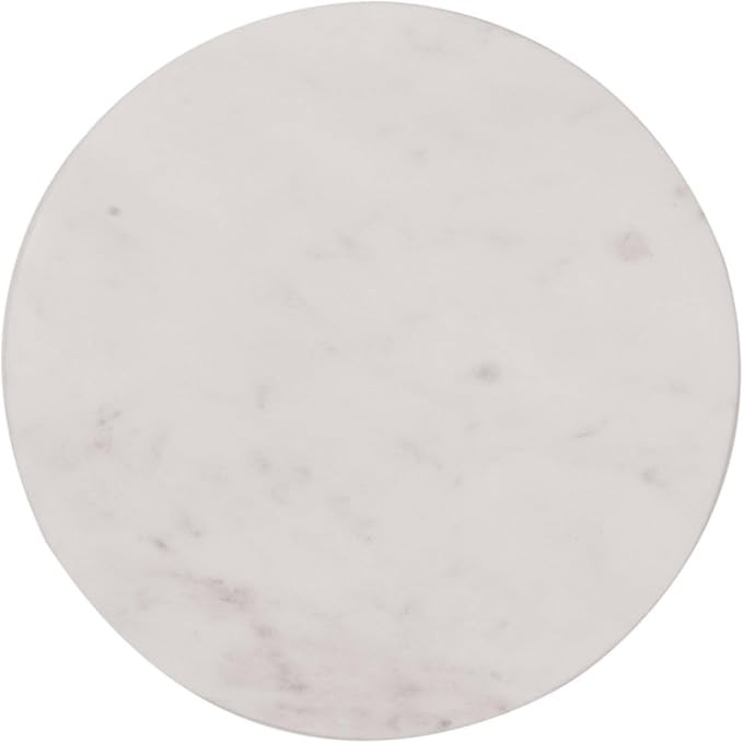 Creative Co-Op Round Marble Charcuterie or Cutting Board, White | Amazon (US)
