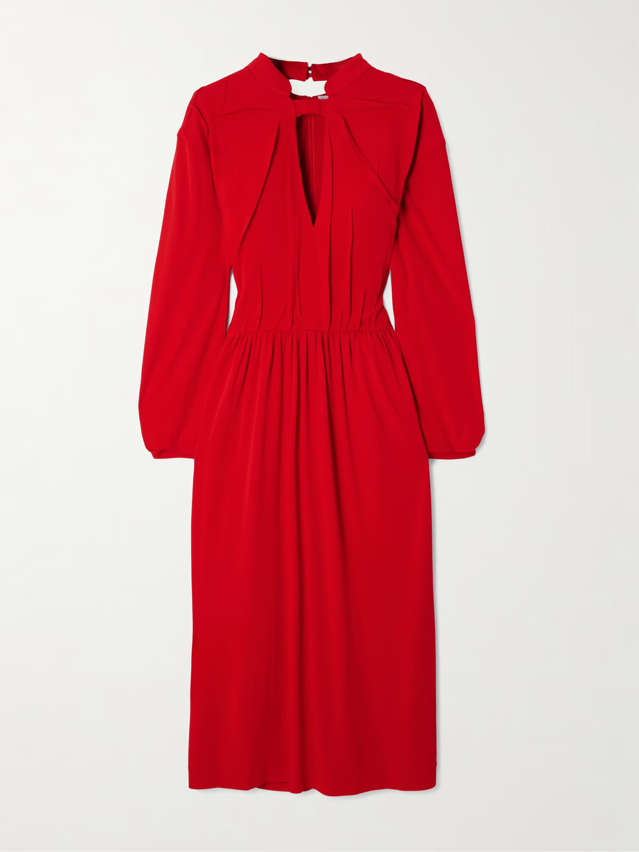 Marie Adam-Leenaerdt - Crepe Midi Dress - Red | NET-A-PORTER (US)