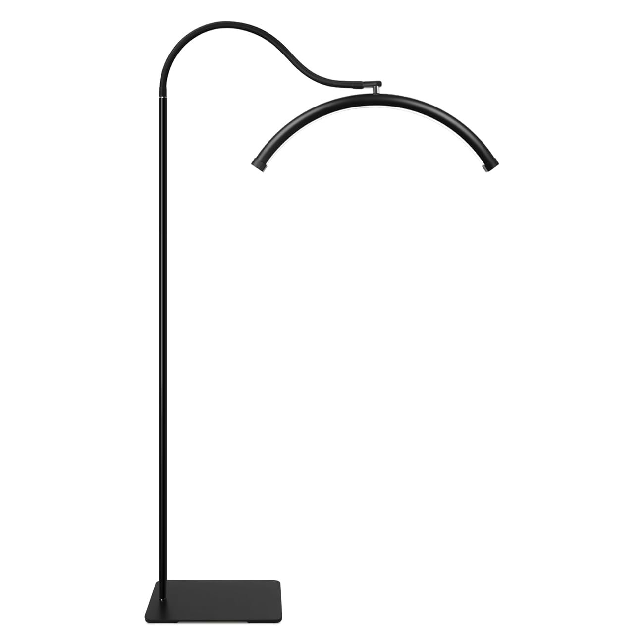 Adjustable Gooseneck Half Moon LED Floor Lamp - Shadow-Free Design for Eyelash Extensions, Tattoo... | Amazon (US)