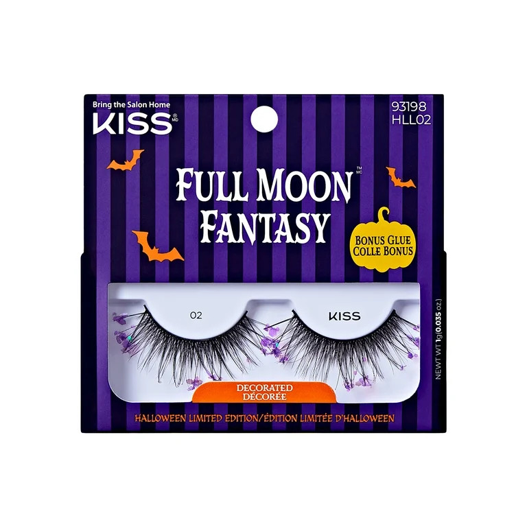 KISS Full Moon Fantasy, False Eyelashes, Night Goddess, 12mm-14mm-16mm, 1 Pair | Walmart (US)
