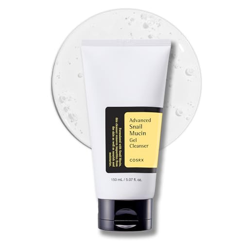 COSRX Advanced Snail Mucin Gel Cleanser, 5.07 Fl Oz / 150 mL, Rich Daily Deep Cleansing Gel for Dry & Sensitive Skin, Korean Skin Care, Not Tested on Animals, No Parabens | Amazon (US)