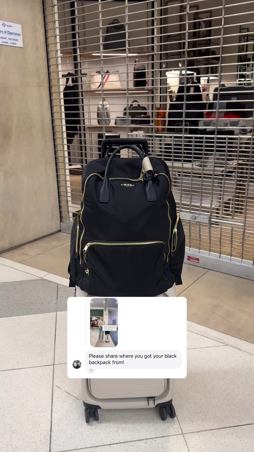 Oh look- here is the answer to my perfect travel backpack/carryon. 
Buy less- buy better. 🖤
I have had this 5 years- hauled domestic and internationally and it still looks new.
Yes, the price is higher, but the quality is unmatched. 
Classic design.
It will get another 5 years for sure. 

#LTKmomlife #LTKTravel #LTKOver40